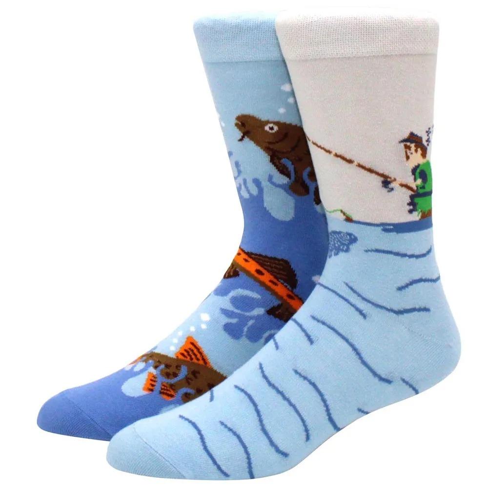 Herren Damen Socken Kreative AB Asymmetrische Baumwollsocken Mode Persönlichkeit Trend Cartoon Paar Lustige Socken Täglich Große Größe Socken