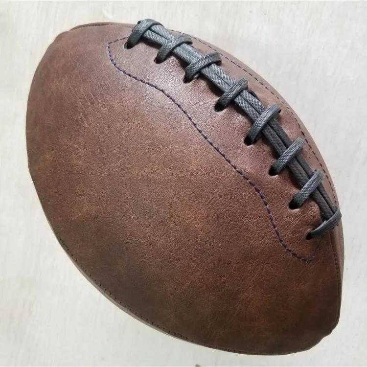 Soft Rubber No. 9 Rugby Ball American Football Ball Sport Match For Child Kids Adult College Teenagers Training /decoration