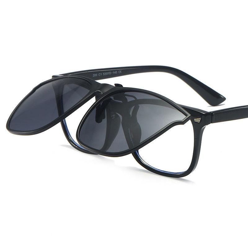 Clip-Sonnenbrille Outdoor Angeln Autofahren Polarisiertes Licht Clips Tag und Nacht Box Clip Sonnenbrille