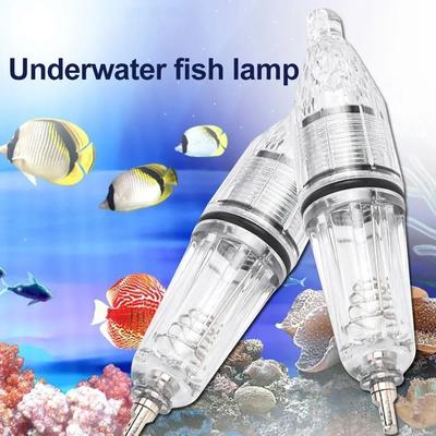 Vodotesná Hlboká Potápacia Podvodná Návnada na Ryby LED Nočný Rybolov Rybárska Lampa 12CM Návnada Priehľadná pre 300M Pod Vodou