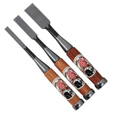 Senkichi Premio de Bronce Juego de carpintería de ancho de hoja carpintería con mango de roble rojo formón, solo accesorio, 3, 9, 15, 24 mm, acero,