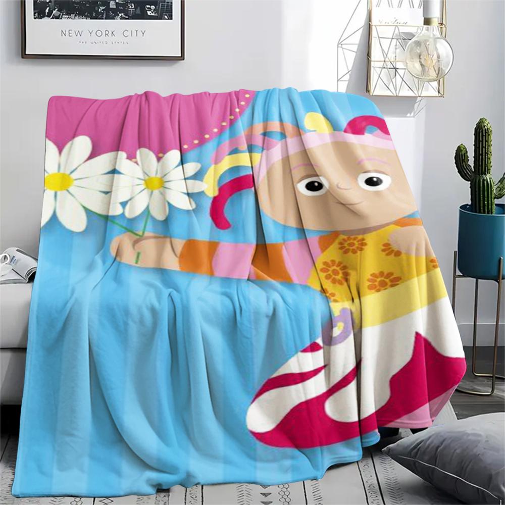 In The Night Garden Print Flannel Blanket, High Quality Comfortable for All Seasons, Home Decor, Warmth and Comfort, Perfect for Christmas Gifts45