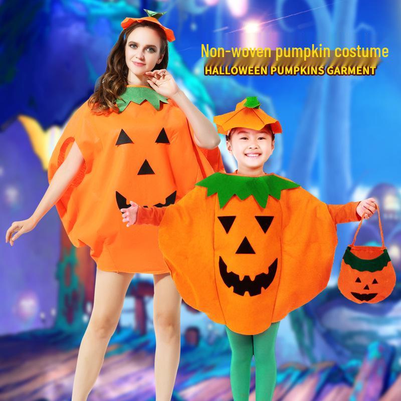 Halloween Pumpkin Costume: Kids' & Adults' Cosplay Outfit for Performances