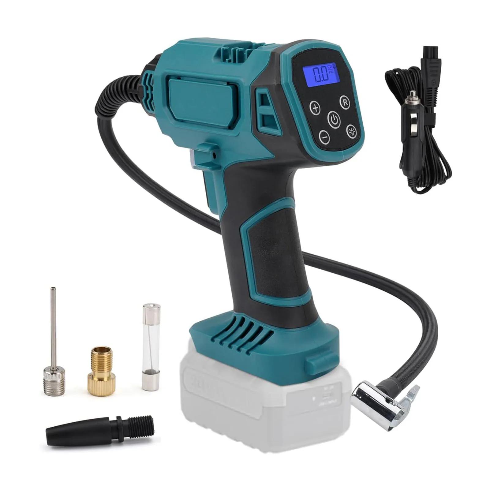 

120PSI Car Air Pump Digital Display Multifunctional Cordless Portable Tire Pump for BL1820 BL1830 BL1840 BL1850 BL1860 Tire Pump бежевый