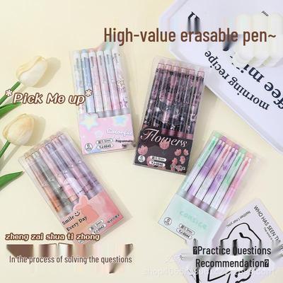 MoYiCa Crystal Blue Heat-Sensitive Erasable Pen – No Trace, Ideal for Students.