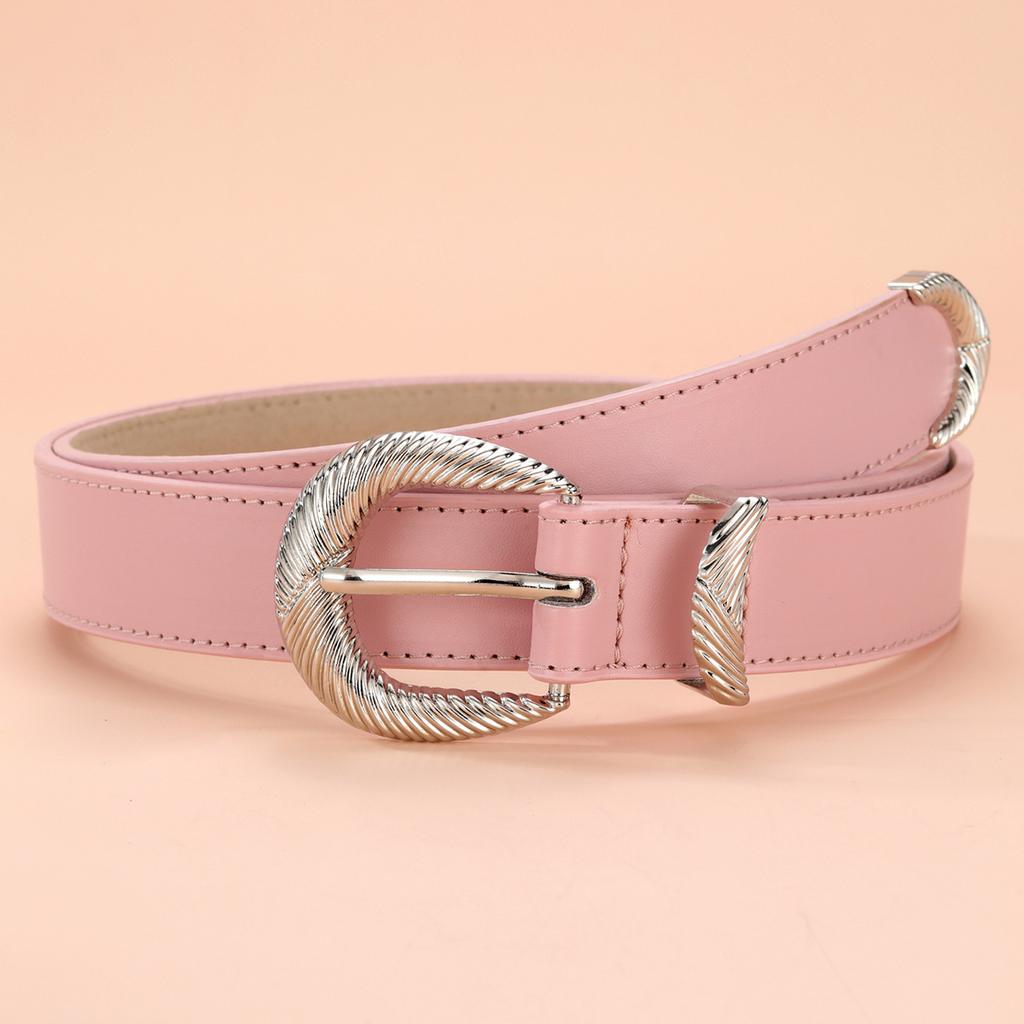 Ladies Pin Buckle Belt Gold Plated Silver Belt Suit Pants Decorative Spice Girl Belt