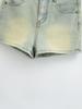 Women's High-Waisted Elastic A-Line American Retro Denim Shorts - Spring & Autumn
