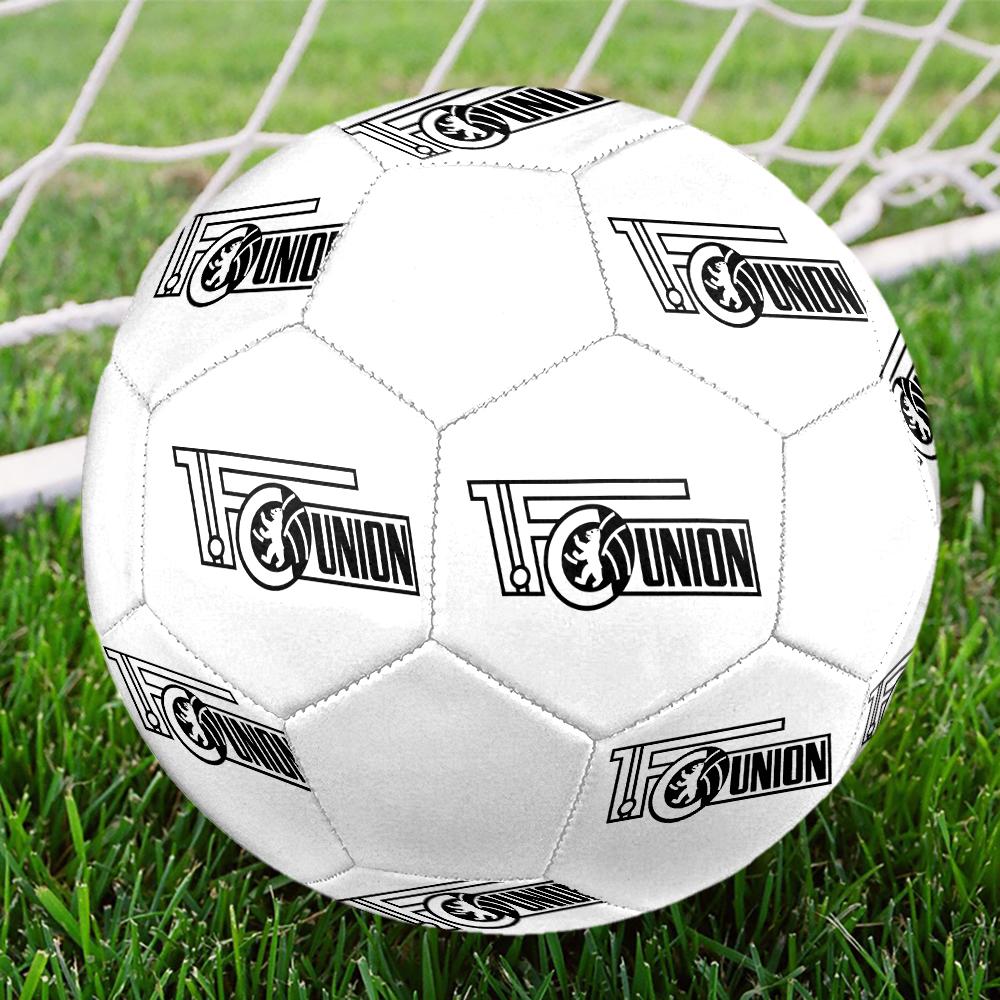 Union Berlin FC Soccer Ball, Colorful, Suitable for All Ages, Machine-stitched, PVC Material, Competition Grade, Durable and High Bounce