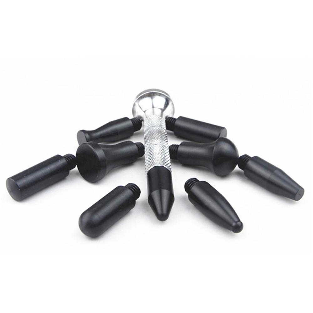 Professional Dent Repair Kit Auto Body Panel Portable Flattening Car Tap Down Pen Accessories Hail Removal with 9