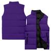 Ladies' Casual And Fashionable Sleeveless Vest Solid Color Cotton Jacket