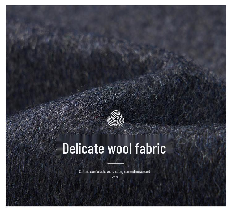 2025 Men's Autumn/Winter Wool Coat with Detachable Down Liner