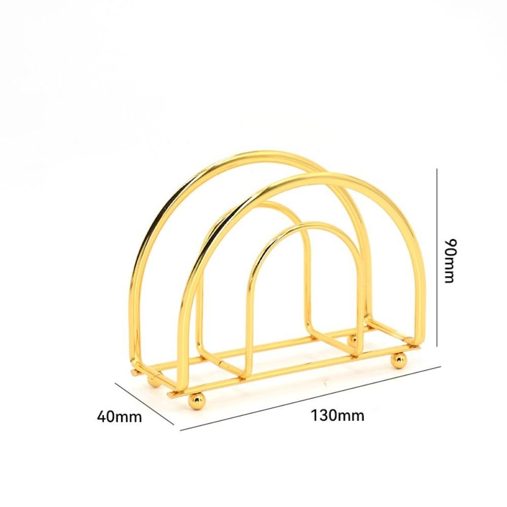 

New Stainless Steel Iron Napkin Holder Modern Style Stable Countertop Napkin Organizer Paper Storage Rack Table Decoration