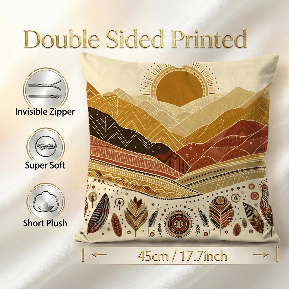 Pattern Tribal Pattern Cushion Cover 1Pcs Decorative Covers Soft Cushion Case For Sofa Couch Decor 40X40 45X45 Pillowcases