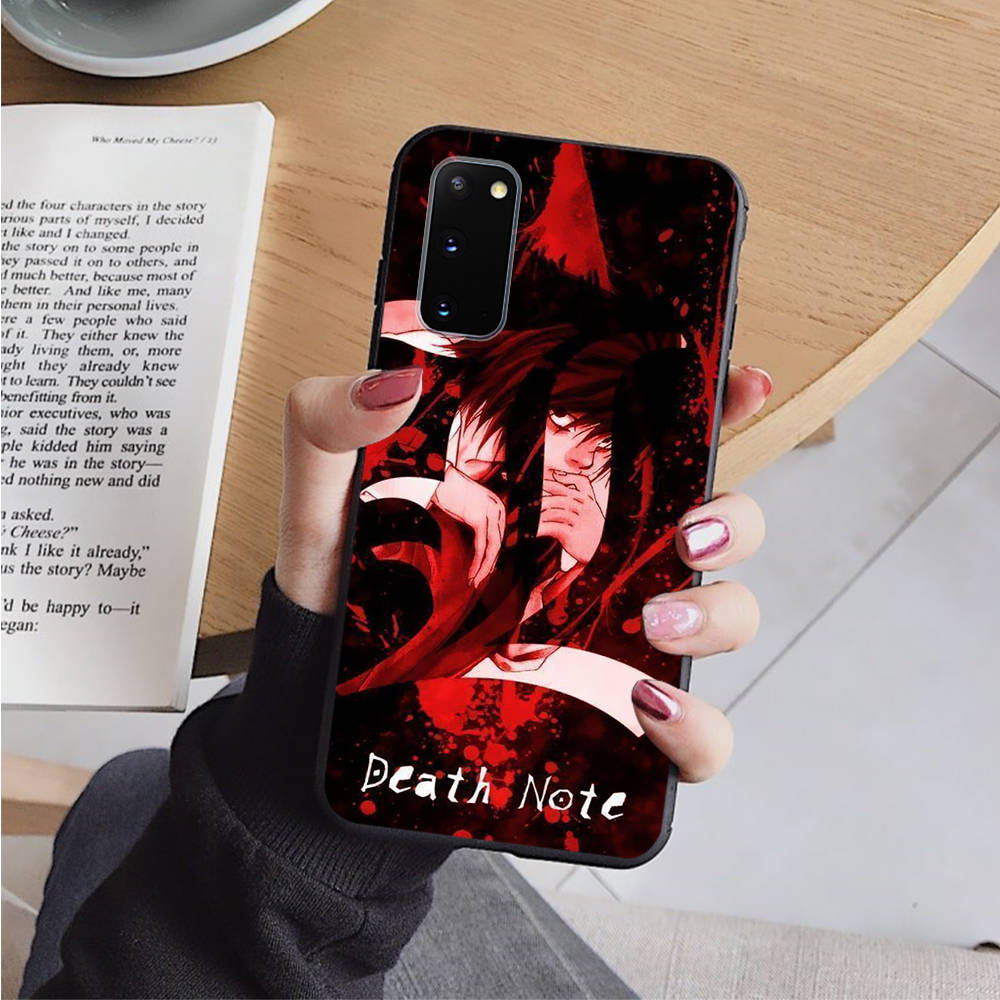 Husă neagră AD88 Death Note pentru OPPO Reno 8 6 5 4 Pro Find X3 A17 A31 A38 A40 A53 A54 A55 A74 A76 A78 A77 A80 A94 A95 A96 Pro Sofe Cover