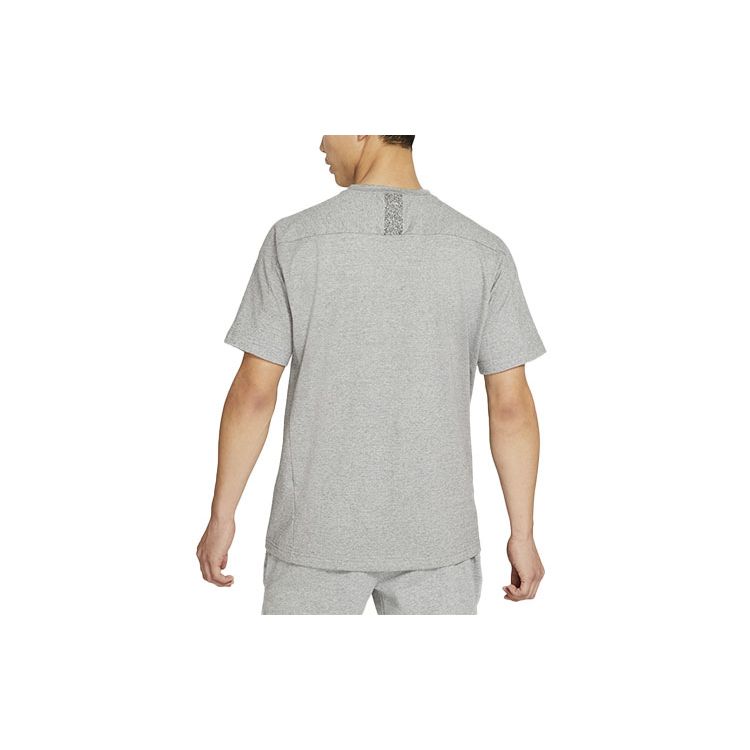 Nike Sportswear Logo Knit Short Sleeve T-Shirt Men Tops Grey DA0654-010