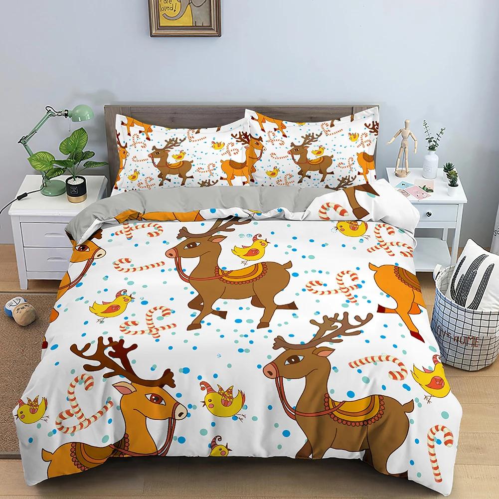 Comforter Christmas Snowman Christmas Hat Merry Christmas Style Decor King Queen Full Sizes For Women Men Kids Holiday Gifts