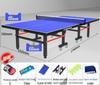 Folding Indoor Standard Size Movable Table Tennis Table with Free Shipping