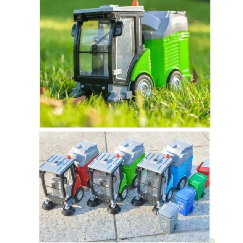 Legierungs-Kehrmaschinenmodell Straßenreinigung Müllwagen Fahrzeuge Auto mit Ton und Licht