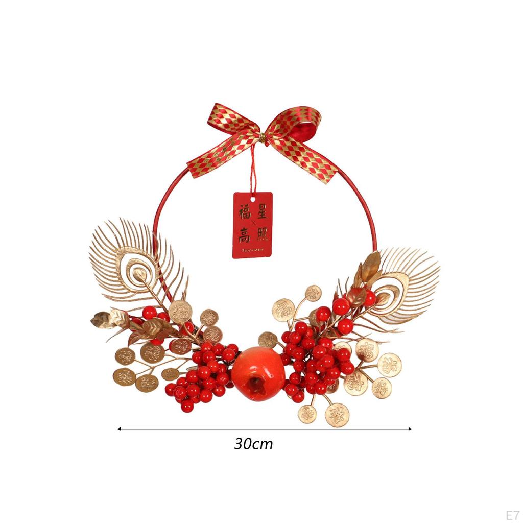 Year Wreath with Festive Accents