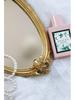 European American Retro Gold Embossed Hollow Wall Mirror Frame