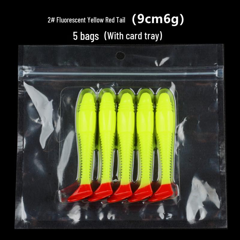 Double Jointed TPE Soft Bait with T-Tail for Bass, Perch, and Black Pit Fish
