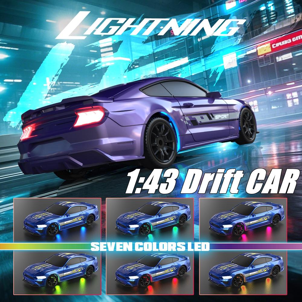 1/64 Or 1/43 Mini Drift Rc Car Remote Control Racing Vehicle With Led Lights Radio Controlled High Speed Car Desktop Toys