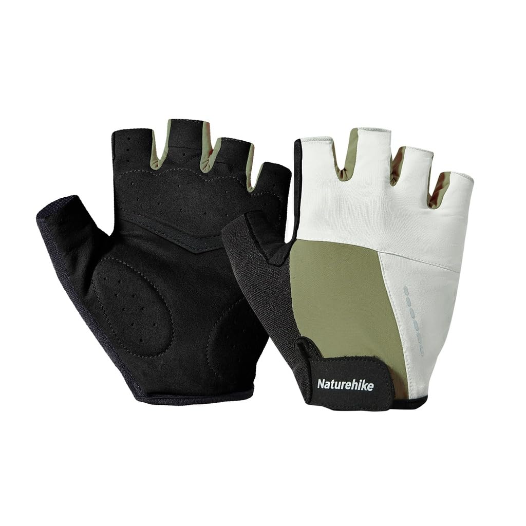 

Naturehike Unisex Fingerless UV Protection for Outdoor Work Size Gloves, Quick-Drying, Sunscreen, Non-Slip, Cooling, Breathable, Thin, Fishing, зелёный