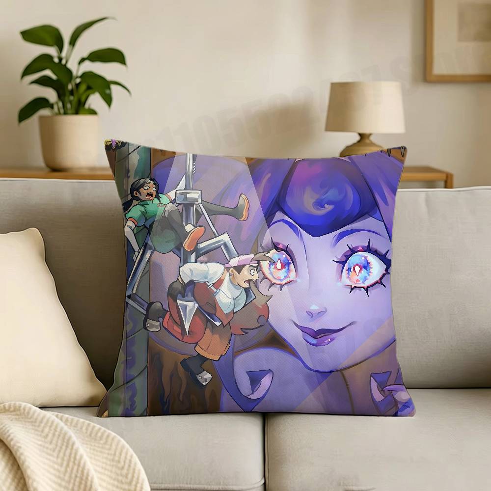 Cartoon KKnights of GGuinevere Cartoon Printing Pillowcase Customized Pillow Cover for Sofa Home Decor