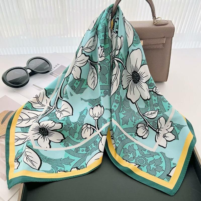 70 silk scarf square scarf high sense fashion versatile professional simulation silk small scarf versatile printed women's silk scarf