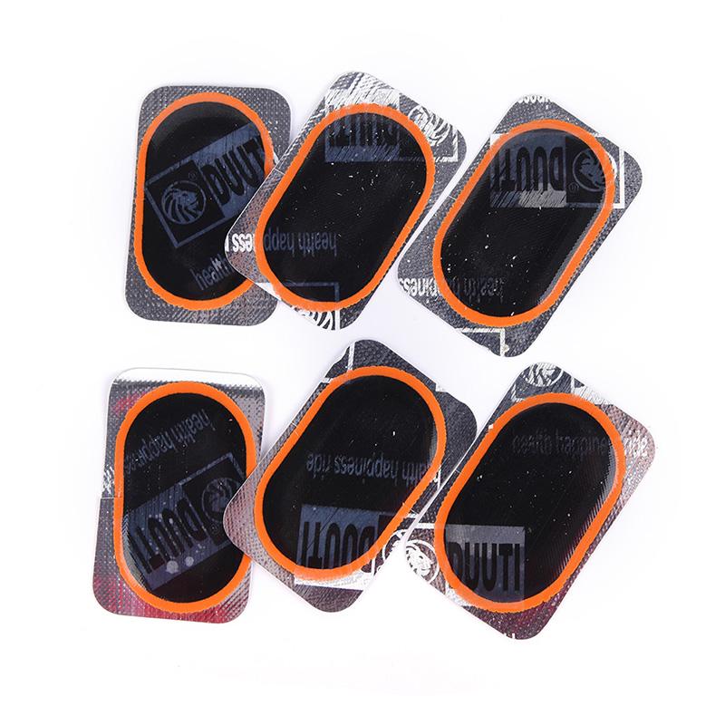 10Pcs 32*50Mm Bicycle Bike Repair Fix Kit Flat Rubber Tire Tyre Repair Patch Kit