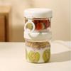 Large Capacity Overnight Oats Jars With Lids and Spoons Cereal Storage Can New Yogurt Containers