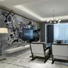 3d Tank Broken Wall Mural Living Room Children Boy's Bedroom Background Wall Wallpaper Home Decor