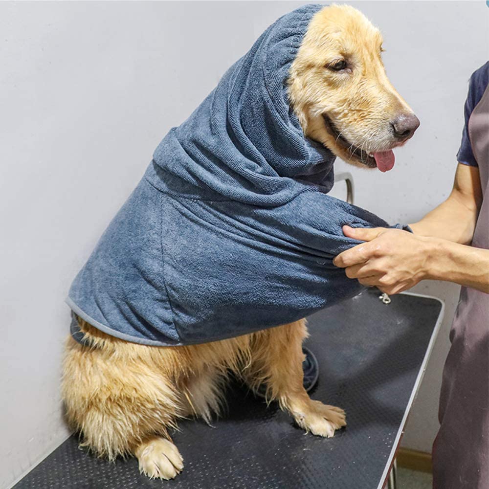 Pet Dog Bath Pet Super After Dog Bath Body Cold Protection Bathrobe, Towel, Quick-Drying Robe, Absorbent, Bath, Gown, Absorbent, Quick-Drying Towel,