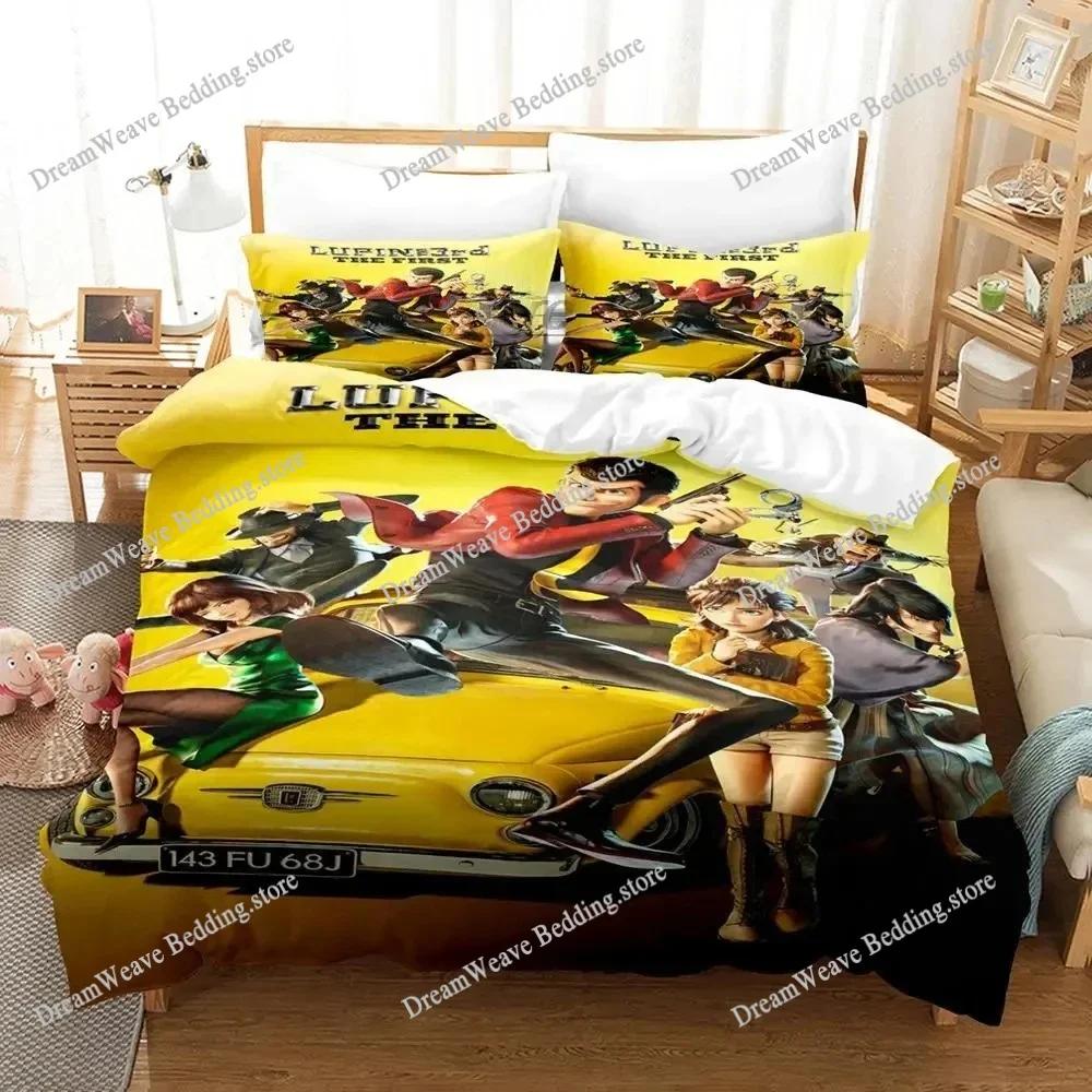 Lupin 2D Print Anime Duvet Cover Set Single Double Queen King Size Bedding Set For Boys Duvet Cover Bed Set Quilt Cove963