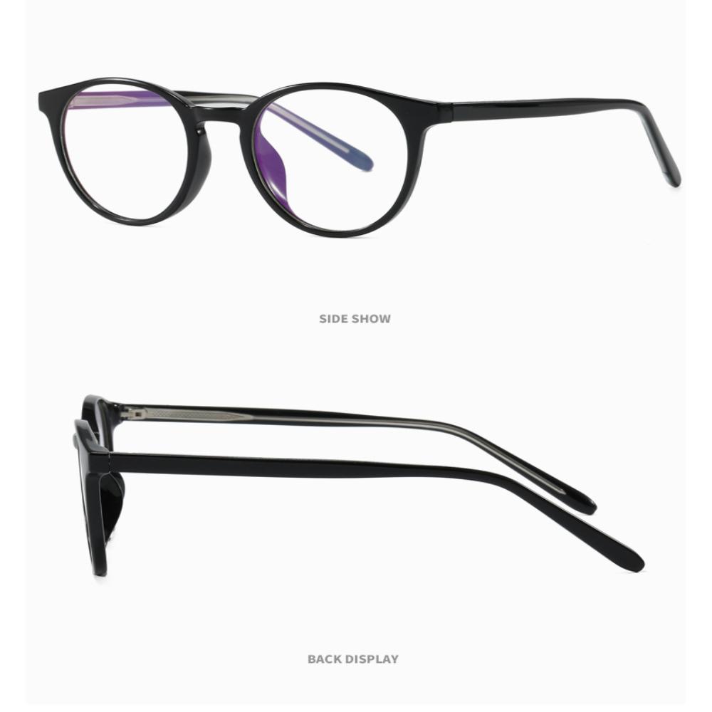 New Retro Ultra-light Glasses Round TR90 Flat Glasses Female Fashion Exquisite Casual Transparent Frame Flat Light Glasses