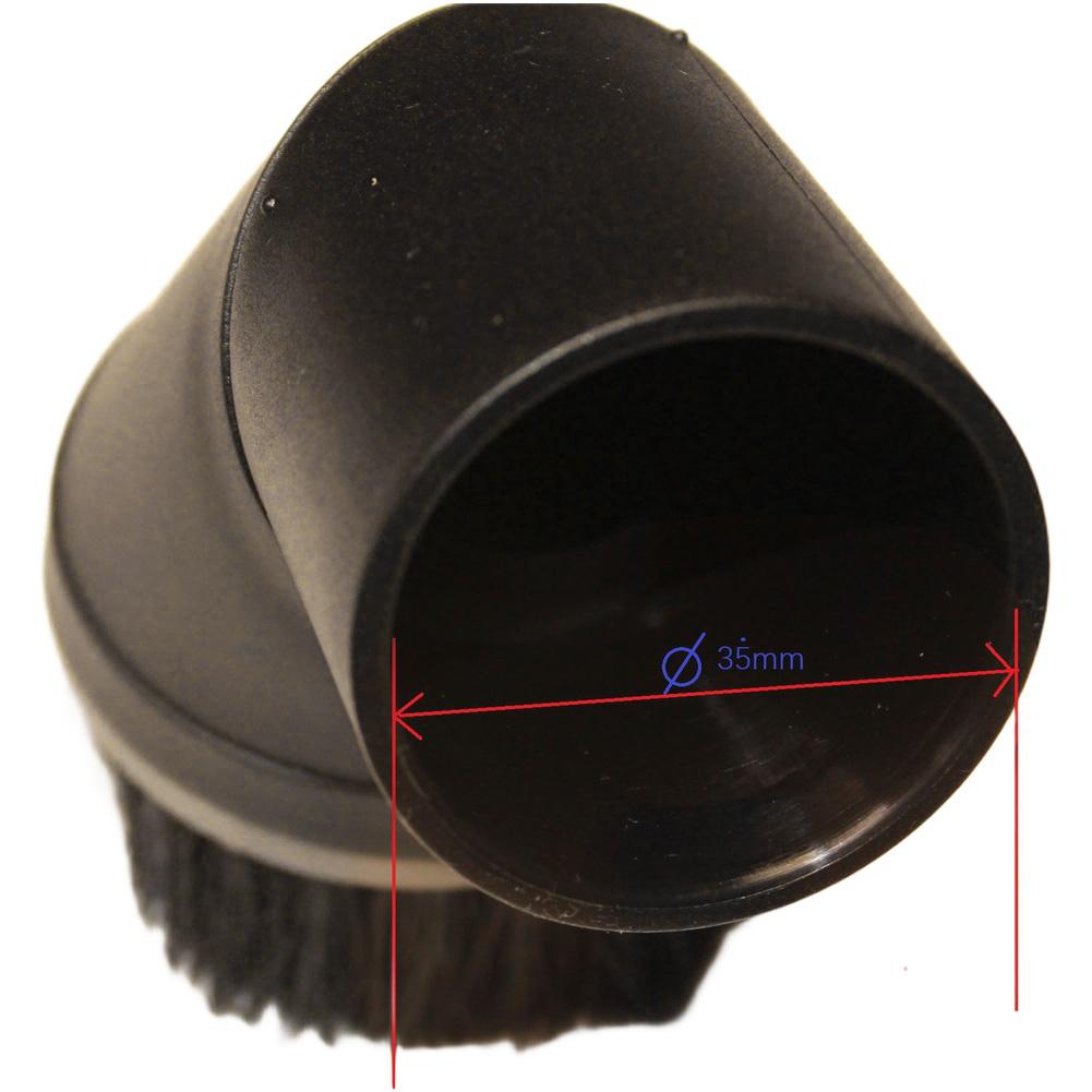 Furniture Brush Attachment With Nylon Bristles For Miele C1 C2 C3 Compact & Classic Series Vacuum Cleaners, 35mm Connection