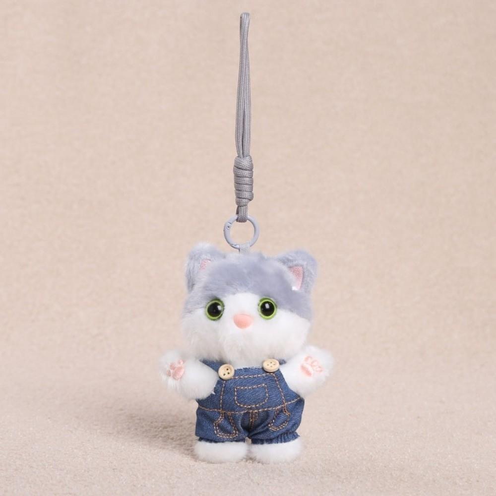 Decoration Cat Plush Pendant Kawaii Bag Hanging Charm Keyring Kitten Keychain Room Decor