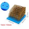 121 Holes Milling Cutter Storage Box Bearing Drill Bit Dispenser Organizer Case Drill Bit Dispenser Splicing Organizer