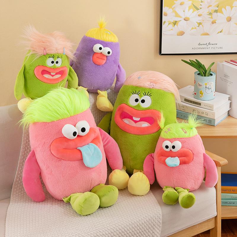 Dopamine Ugly Cute Little Monster Plush Toy Big Mouth Doll Child Companion Pillow Rag Doll