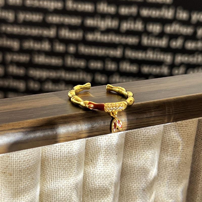 

2026 Red Gourd Lion Dance Retro New Year s Ring Female Saturn New Chinese Temperament Versatile Ring Resizable