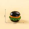 1Pc Miniatur Harz Lebensmittel Spielen Mini Burger Küche Szene Simulation Kreative Puppe Zubehör Ornament Puppenhaus Hamburger