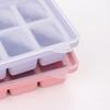 Morandi Color Big Grid Ice Cube Mold Household Ice Cube Tray with Lid Square Shape Ice Cube Tray Molds Kitchen Accessory