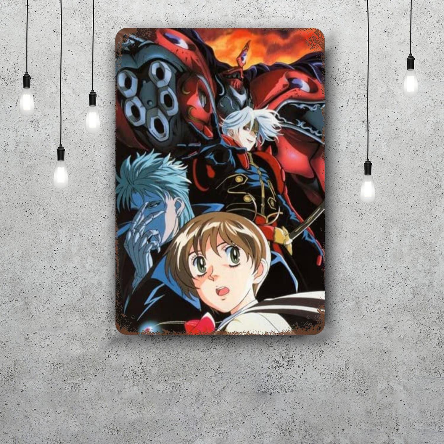 

escaflowne Vintage Metal Tin Signs Posters Decor Retro Metal Plaque Wall Art Decor for Garage Bar 20x30cm（7.8x11.8inch）