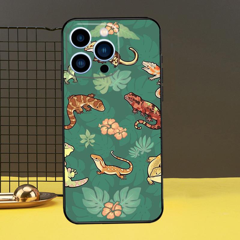 Lizards Geckos Phone Case For iPhone 12 11 14 Pro MAX XR X XS Max Case For iPhone 13 Pro Max 7 8 Plus SE2