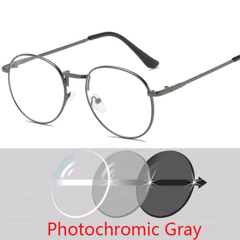 Retro Reading Glasses Men And Women Brand Designer Round Optical Eyewear Trend Metal Glasses +50 +75 +100 +150 +200 +300 To +600