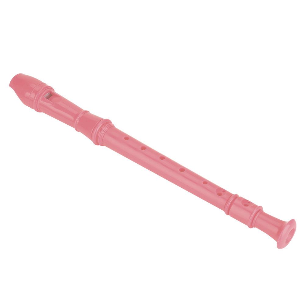 8 Hole Clarinet Flute with Cleaning Rod and Instruction for Children Kids Beginner (Pink)