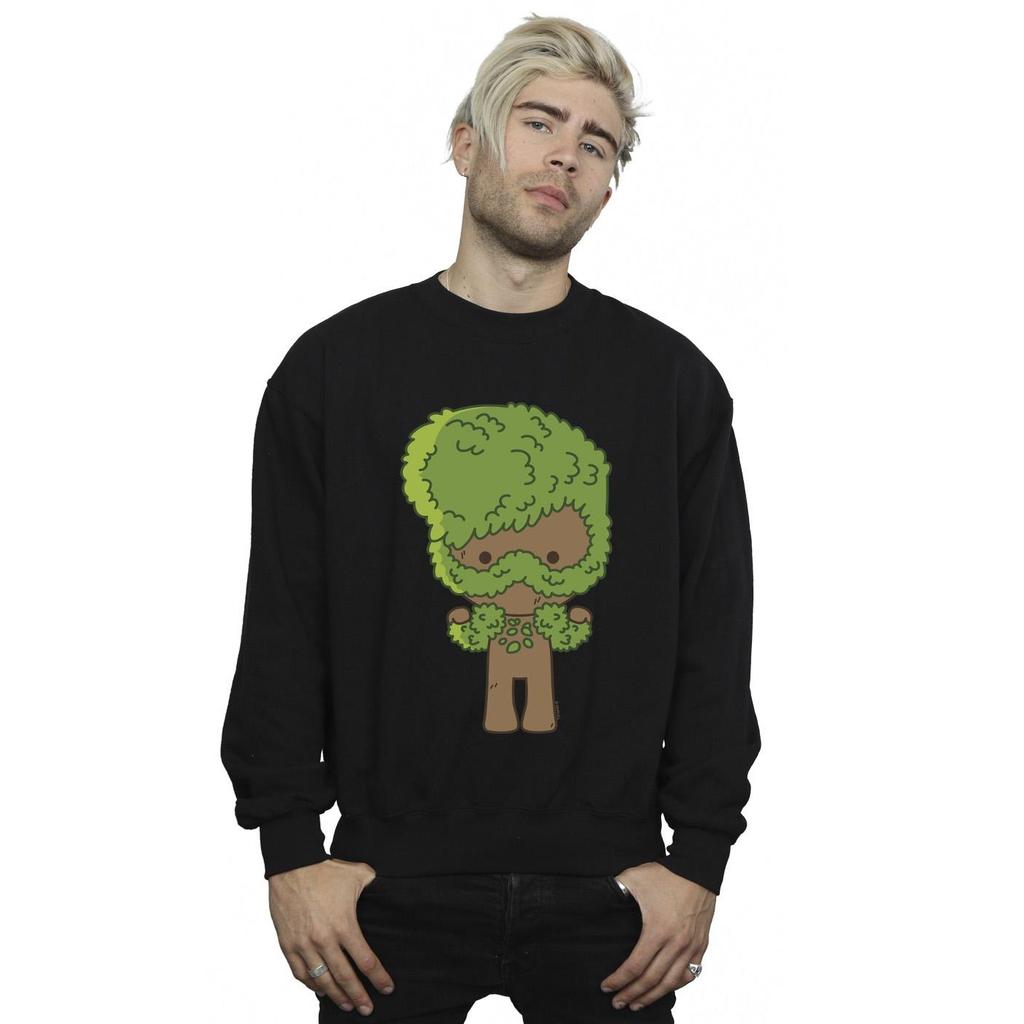 Marvel Mens I Am Groot Chibi Flex Sweatshirt