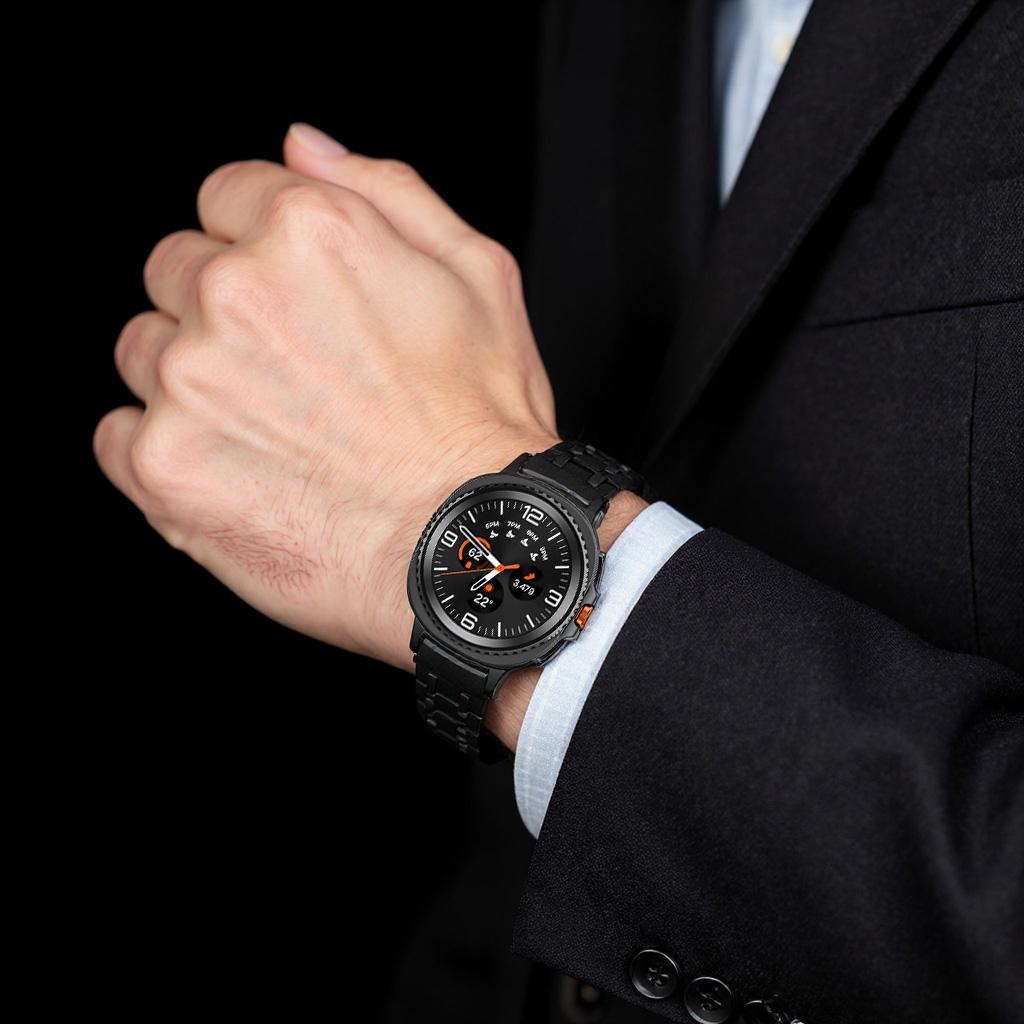 Luxus Metallarmband für Samsung Galaxy Watch 8 Classic 8 44mm Edelstahl Lückenloses Armband für Watch 8 40mm Herren Armband Uhrenarmband