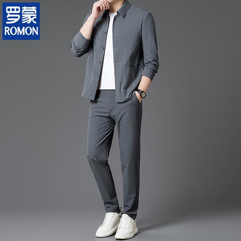 

Romon Men s Business Casual Sports Suit XL
