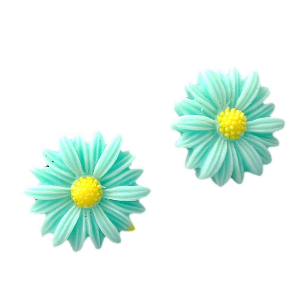 1 Pair Chrysanthemum Flower Earrings Earrings Ear Clip Pin Brides Weddings Women Girls Jewelry
